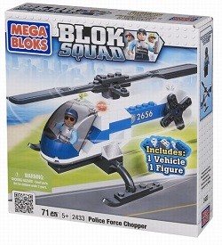 MEGABLOKS BLOK SQUAD POLICIJOS SRAIGTASPARNIS - 2433 (1 vnt.)