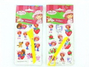 Trinami / Perviežiami lipdukai Strawberry Shortcake (24 vnt.)