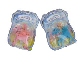 Pegasas žirgas su lėle (2 vnt.)