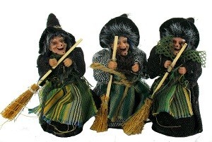 DEKORATYVINĖS RAGANOS 12 CM (6 vnt.)