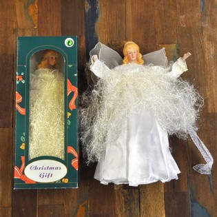 DIDELIS KALĖDINIS ANGELAS 30 CM (4 vnt.)