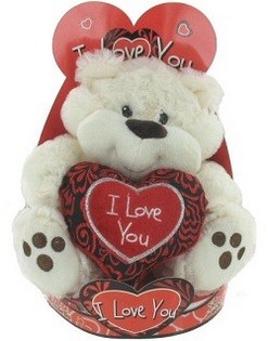 Didelis pliu&scaron;inis me&scaron;kiukas &bdquo;I Love You&ldquo; (2 vnt.)