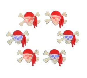 &Scaron;viečiantis piratų ženkliukas (15 vnt.)
