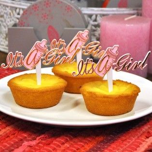 Smeigtukai Keksiukams Gimimas - It's a Girl (12 vnt.)