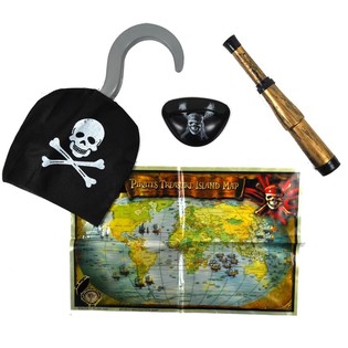 4 dalių piratų žaidimų rinkinys (24 vnt.)