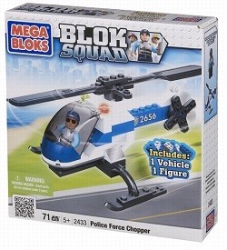 MEGABLOKS BLOK SQUAD POLICIJOS SRAIGTASPARNIS - 2433 (1 vnt.)