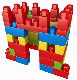MEGA BLOKS Kaladėlių Rinkinys Krep&scaron;yje (70 Detalių) - 8309