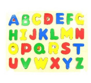 Medinė ABCD Dėlionė (6 vnt.)