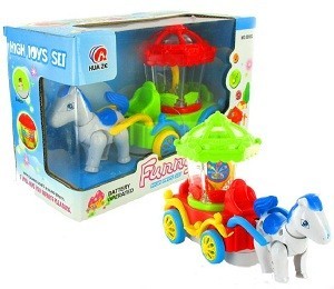 Bump & Go Magic Wagon Arkliukas su Karieta (Šviesos ir Garsai)