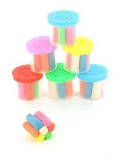 6 Mini Plastilino Indeliai Mai&scaron;elyje (6 vnt.)