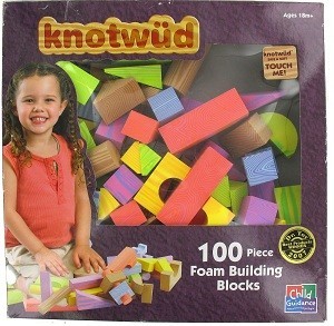 KNOTWUD 100 Putplasčio Statybinių Blokelių (4 vnt.)