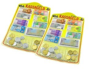 Žaisliniai pinigai banknotai (12 vnt.)