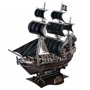 3D dėlionė - Piratų laivas Queen Anne's Revenge