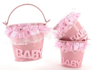 DEKORATYVINIS KIBIRĖLIS - BABY ROŽINIS (12 vnt.)