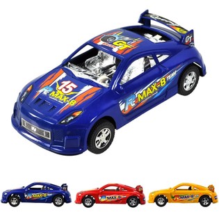 Žaislinis Lenktyninis Automobilis su Frikcija 16 cm (12 vnt.)