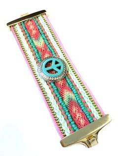 Prabangi Plati Apyrankė Mėtų Ibiza Peace (1 vnt.)