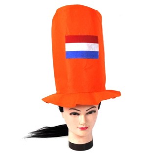 Auk&scaron;ta oranžinė cilindro kepurė (24 vnt.)