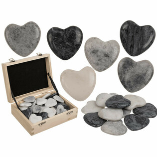 NATŪRALŪS AKMENYS &Scaron;IRDELĖS FORMOS - WORRY STONES (36 vnt.)