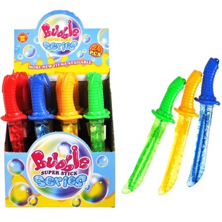 Muilo burbulų kalavijas pakuotėje-stende 27 cm (24 vnt.)