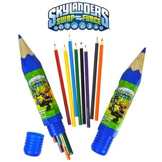 Skylanders Spalvoti Pie&scaron;tukai - 8 vnt. Rinkinys Didelėje Tūtoje (6 vnt.)