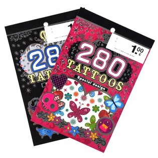Tatuiruočių Lipdukų Knygelės, 280 vnt. (24 vnt.)