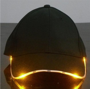 &Scaron;VIEČIANTI LED KEPURĖ / PARTY CAPS - SPALVA: ORANŽINĖ (12 vnt.)