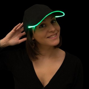&Scaron;VIEĀIANTI LED KEPURĒ / PARTY CAPS - SPALVA: ŰALIA (12 VNT.)