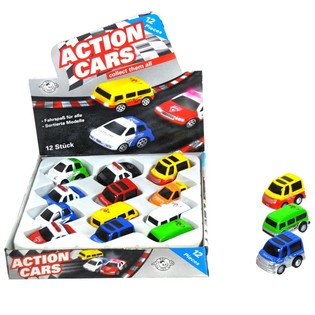 METALINIAI DIE CAST ŽAISLINIAI AUTOMOBILIAI SU FRIKCIJA (12 vnt.)
