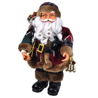 Didelė prabangi dekoracija Kalėdų Senelis 35 cm (2 vnt.)