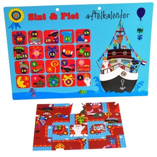 Sinterklaas ir Piet laiko skaičiavimo kalendorius - 2 modelis (9 vnt.)