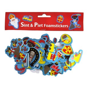 60 Putplasčio Lipdukų &bdquo;Sinterklaas ir Piet&ldquo; (3 rinkiniai)