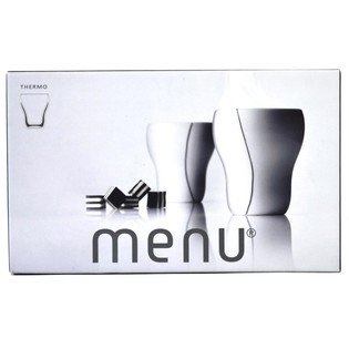 MENU - TERMINIS PUODELIS BLACK CONTOUR VIDUTINIS 320 ML, 2 VNT. RINKINYS