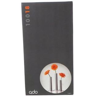 QDO - Nerūdijančio plieno vazos 1 gėlei, 3 vnt. rinkinys (1 rink.)