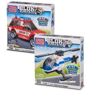 MEGA BLOKS - GAISRINĖS SUV IR POLICIJOS SRAIGTASPARNIS (2 vnt.)