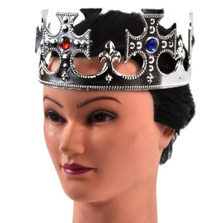 Sidabrinė Karaliaus Karūna - Kryžiaus Modelis (12 vnt.)