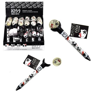 HELLO KITTY - RA&Scaron;IKLIS IR &Scaron;OKLUS KAMUOLIUKAS 2 IN 1 - JUODAS (24 vnt.)