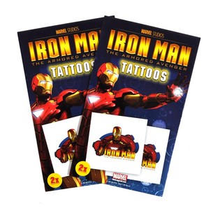 Marvel tatuiruotės 2 dalių - Iron Man modelis (50 vnt.)