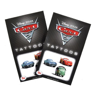 3 dalių vaiki&scaron;kų tatuiruočių rinkinys Disney Cars 2 (50 vnt.)