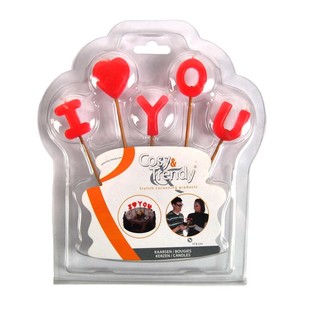 ŽVAKUTĖS &bdquo;I LOVE YOU&ldquo; LIZDINĖJE PLOK&Scaron;TELĖJE (12 vnt.)
