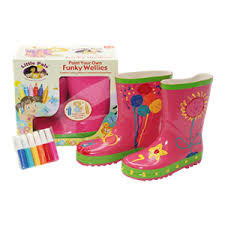 Nusispalvink savo guminius batus Funky Wellies - Rožiniai / Dydis: 28