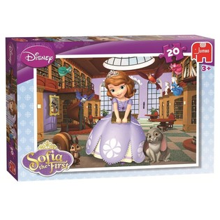 JUMBO DISNEY DĖLIONĖ SOFIJA PIRMOJI BIBLIOTEKOJE 20 DETALIŲ (5vnt.)