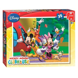 Jumbo Disney Dėlionė Mikis Pūkuotukas Clubhouse Grupinė Nuotrauka 35 Dalys (5 vnt.)