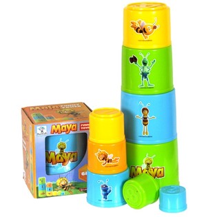 BITĖ MAJA FUNNY TOWER KALADĖLIŲ BOKŠTAS (6 vnt.)