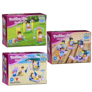 BRICKS KONSTRAVIMO KALADĖLĖS - MERGAIČIŲ SERIJA (24 vnt.)