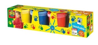 SES pir&scaron;tų dažai, 4x150 ml rinkinys (4 spalvos) (1 vnt.)