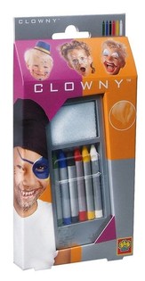 SES Clowny Veido Dažų Pie&scaron;tukai (6 spalvos) (1 vnt.)