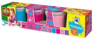 Ses Pir&scaron;tų Dažai Girly, Dažų Rinkinys 4x150ml (1 vnt.)