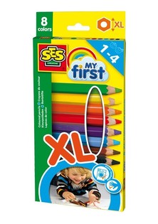 SES Creative My First - Spalvoti pieštukai XL (8 vnt.)