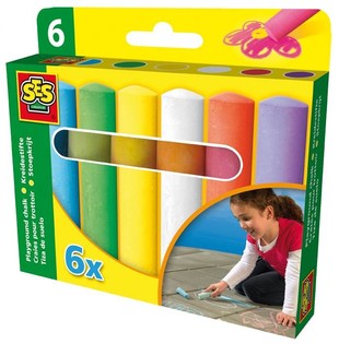 SES Kreidelės pie&scaron;imui ant asfalto 6 vnt. (1 vnt.)