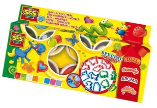 SES Plastilinas Claymania 8x90g + Formelės (1 vnt.)